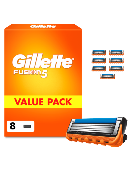 Gillette Fusion5 Raseerija Terad Meestele, 8 Vahetustera