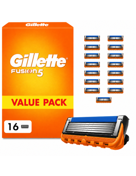 Gillette Fusion5 Raseerija Terad Meestele, 16 Vahetustera