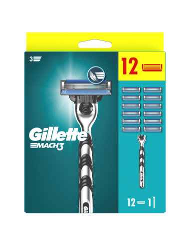 Gillette Mach3 Raseerija Meestele,12 Tera