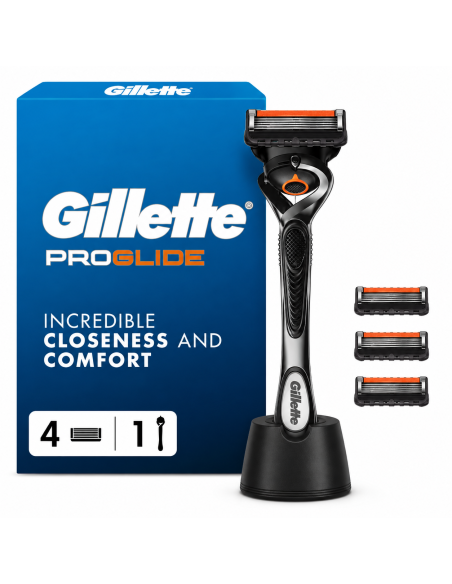 Gillette Fusion5 ProGlide Raseerija Meestele + 4 Vahetustera