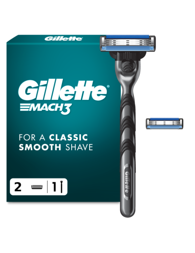 Gillette Mach3 Raseerija Meestele + 2 Vahetustera