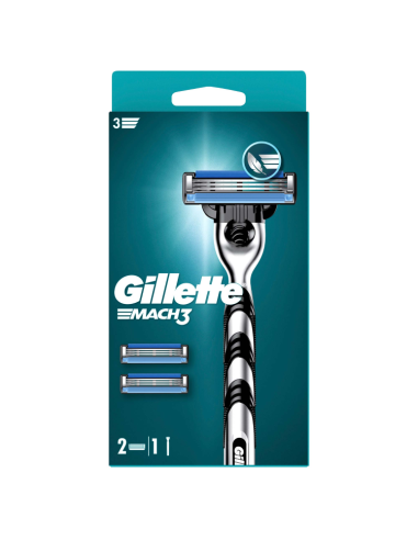 Gillette Mach3 Raseerija Meestele + 2 Vahetustera