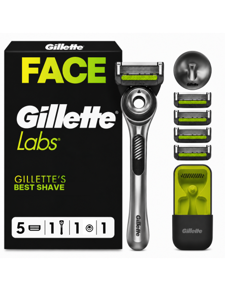 Gillette Labs Raseerija Meestele koos 5 Vahetustera, Hoidiku ja Reisivutlariga