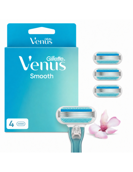 Gillette Venus Smooth Raseerija Varuterad, 4 tk