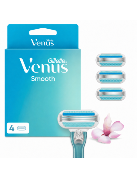 KAST 40 tk! Gillette Venus Smooth Raseerija Varuterad, 4 tk