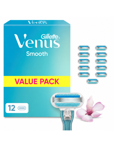 Gillette Venus Smooth Raseerija Varuterad,12 tk