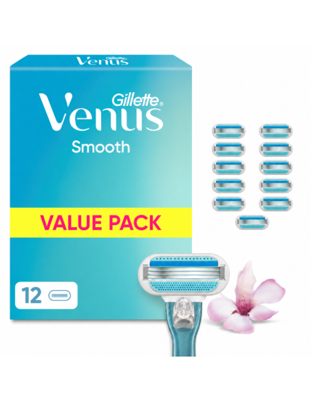 KAST 6 tk! Gillette Venus Smooth Raseerija Varuterad,12 tk