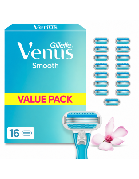 Gillette Venus Smooth Raseerija Varuterad,16 tk