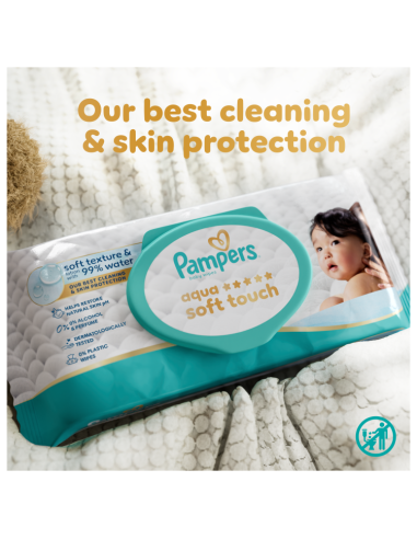 Pampers Aqua Soft Touch niisked beebisalvrätid...