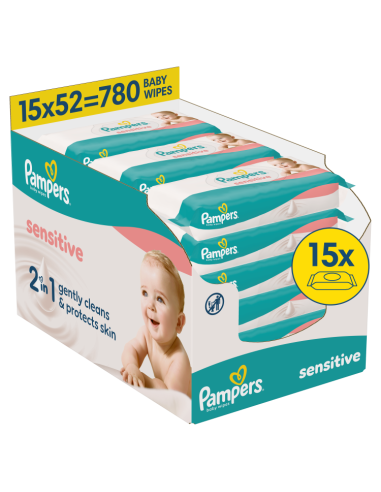 Pampers Sensitive niisked beebisalvrätid 15 pk...