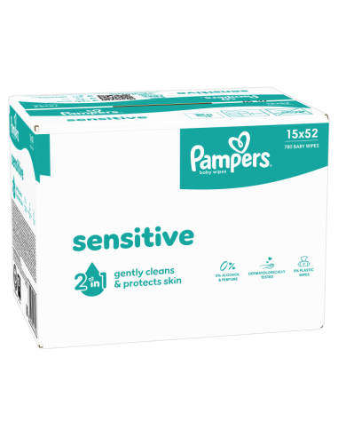 Pampers Sensitive niisked beebisalvrätid 15 pk...