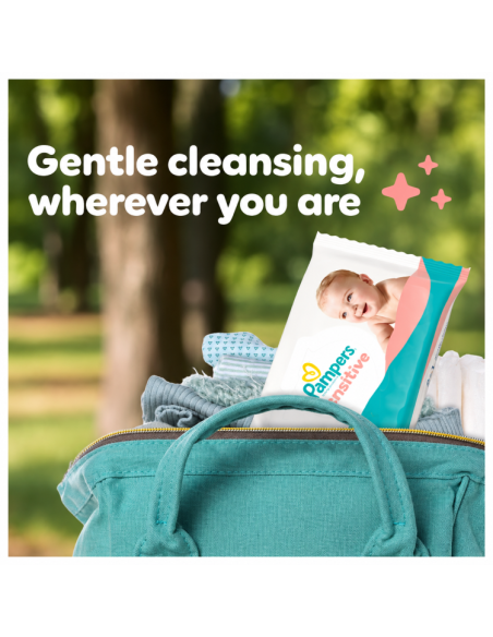 Pampers Sensitive Niisked Beebisalvrätid, 15 Pakki, 780 Niisket Salvrätikut