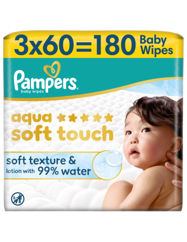KAST 3 tk! Pampers Aqua Soft Touch niisked...