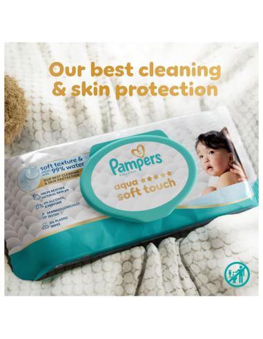 KAST 3 tk! Pampers Aqua Soft Touch niisked...