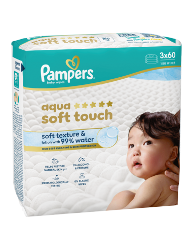 KAST 3 tk! Pampers Aqua Soft Touch niisked...