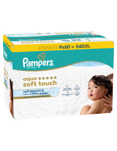 Pampers Aqua Soft Touch niisked beebisalvrätid...