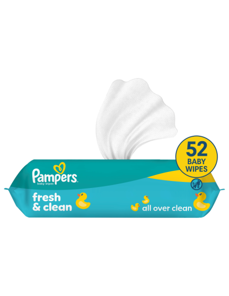 Pampers Fresh Clean Plastic Free niisked beebisalvrätid