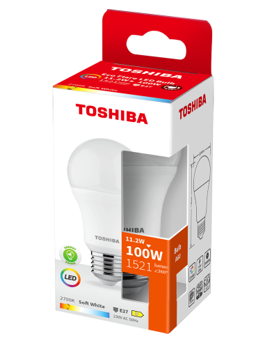 Toshiba LED 11,2W (100W) E27 soe valge A60 matt...