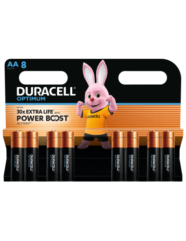 KAST 12 tk! Duracell Optimum AA 8 tk