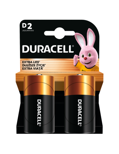 Duracell patarei D/MN1300 2 tk