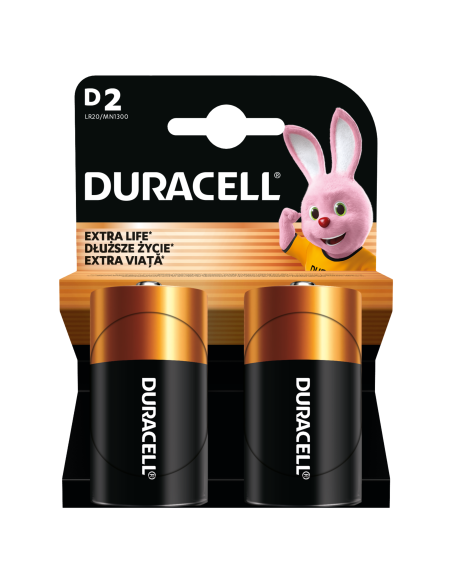Duracell patarei D/MN1300 2 tk