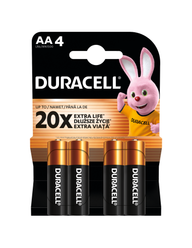 KAST 20tk! Duracell patarei AA/MN1500 4 tk