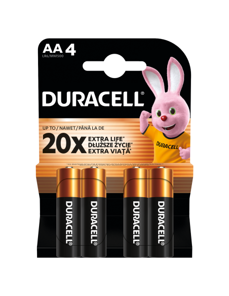 KAST 20tk! Duracell patarei AA/MN1500 4 tk