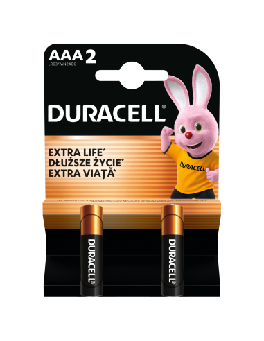 KAST 10 tk! Duracell patarei AAA/MN2400 2 tk