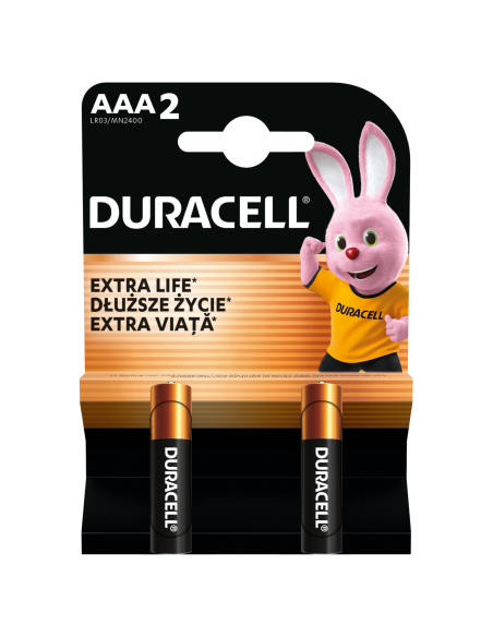 KAST 10 tk! Duracell patarei AAA/MN2400 2 tk