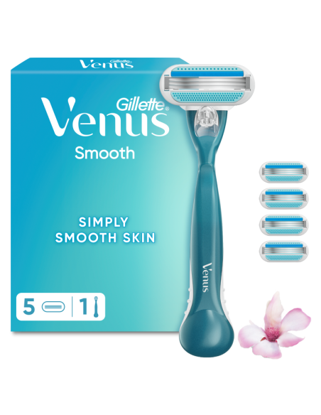Gillette Venus Smooth Naiste Raseerija + 4 Tera