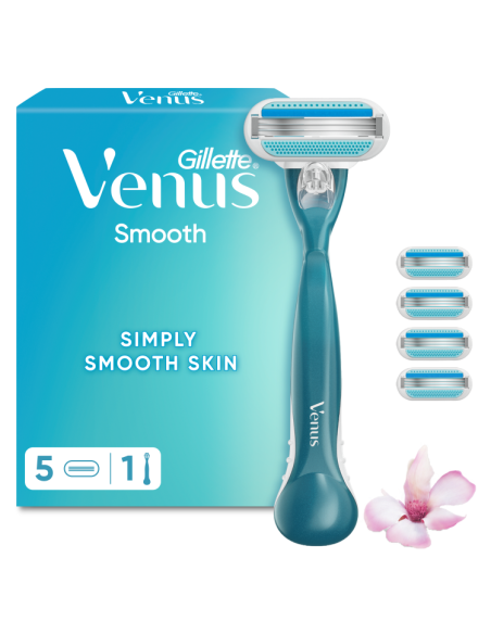 KAST 6 tk! Gillette Venus Smooth Naiste Raseerija + 4 Tera