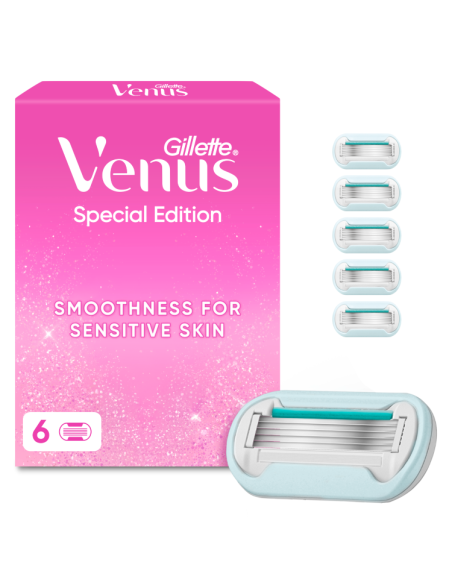 Gillette Venus Party Edition Raseerija Varuterad, 6 tk