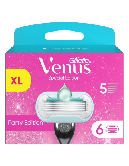 Gillette Venus Party Edition Raseerija Varuterad, 6 tk
