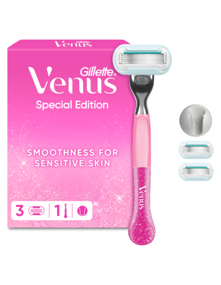Gillette Venus Party Edition Raseerija, 3 Vahetustera, Seinahoidik