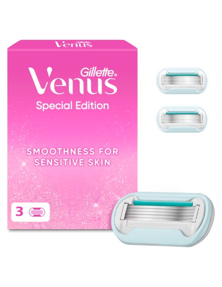 Gillette Venus Party Edition Raseerija Varuterad, 3 tk