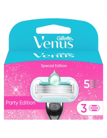 Gillette Venus Party Edition Raseerija Varuterad, 3 tk
