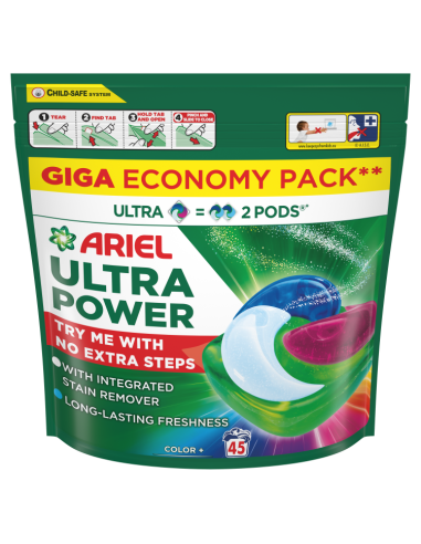 Ariel PODS Ultra Power Color pesukapslid 45 tk