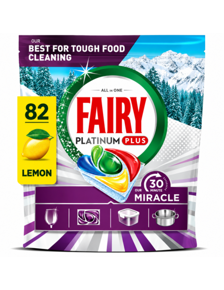 Fairy Our 30 Minute Miracle Platinum Plus nõudepesumasina tabletid 82 tk