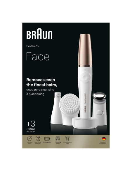 911 FaceSpa Pro näohoolduse komplekt / näoepilaator-puhastushari-toniseerija
