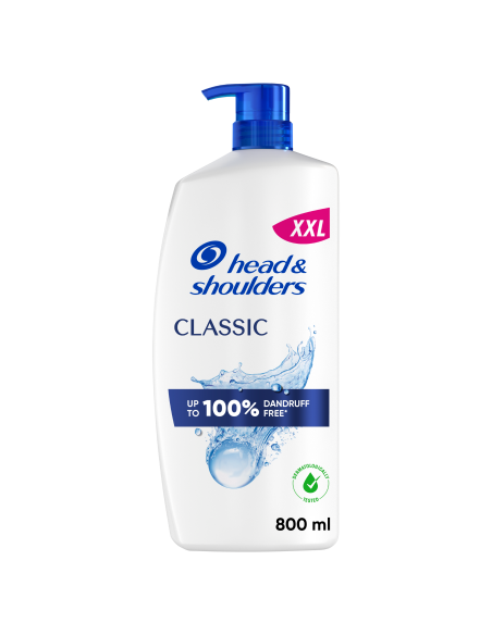 KAST 4 tk! Head & Shoulders Šampoon Classic Clean 800 ml