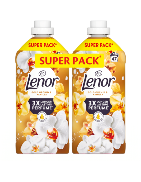 LENOR Pesuloputusvahend Gold Orchid & Vanilla 2 x 987 ml (94 Pesukorda)