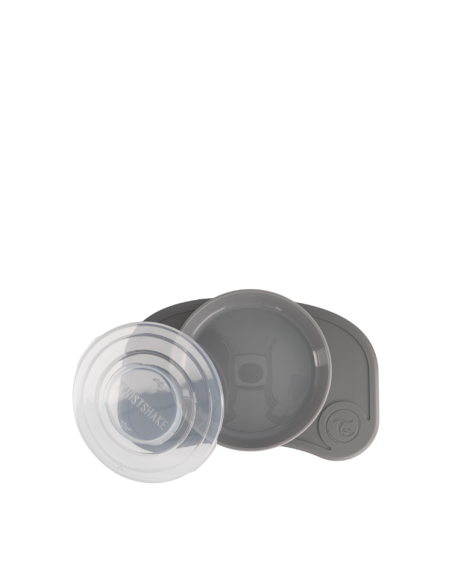 Twistshake Click-Mat Mini iminapaga lauamatt ja taldrik, hall