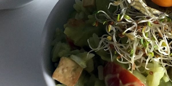 Avokaadosalat tofuga