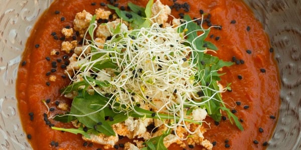 Tomati-paprika vürtsikas püreesupp