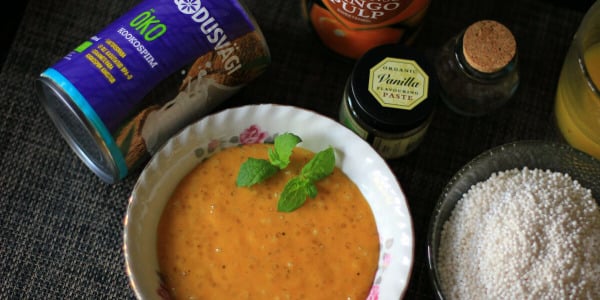 Mango-tapioki puding