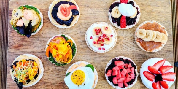 Riisivahvlid magusate lisanditega