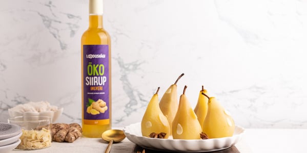 Pirnid ingverisiirupis