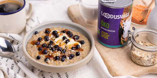 Läätsepuder kookosjoogiga 