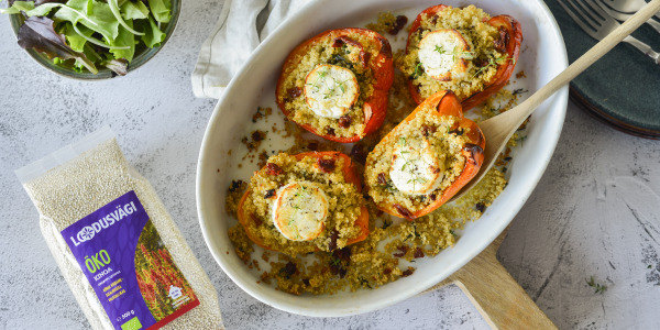 Kinoaga täidetud paprikad