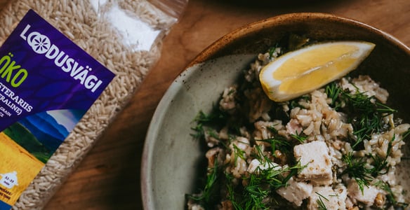 Kreekapärane riis spinati ja fetaga